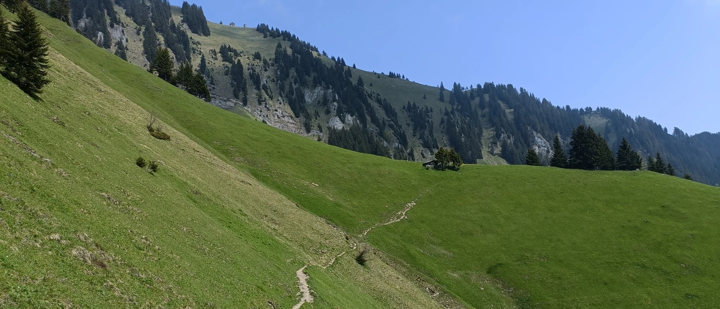 Wanderweg vom Wirzweli auf das Stanserhorn.