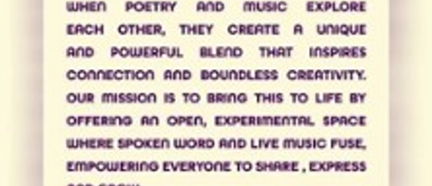 Plakat zu Poetry Jam mit Infos zu einem monatlichen Wort‑Musikformat im Salon De Jazz