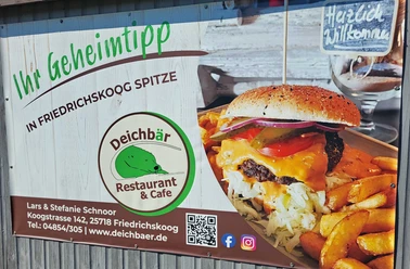 Restaurant Deichbär, Friedrichskoog: Werbeplakat Restaurant Deichbär, Friedrichskoog: Werbeplakat