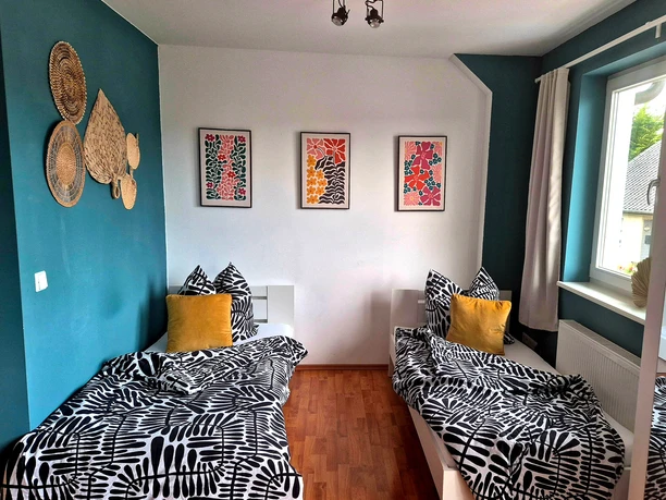 Vakantiewoning Fernblick | Bad WĂĽnnenberg Ferien-Apartment Fernblick | Schlafzimmer