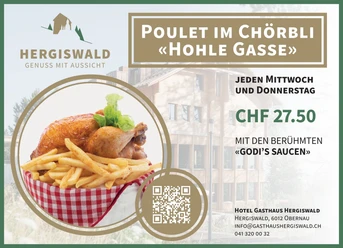 Poulet im Chörbli
