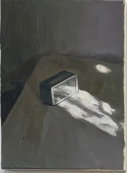 Irene Bisang (* 1981): Lichtwecker, 2023 Öl auf Leinwand, 40 x 30 cm Irene Bisang, Luzern, © Künstlerin