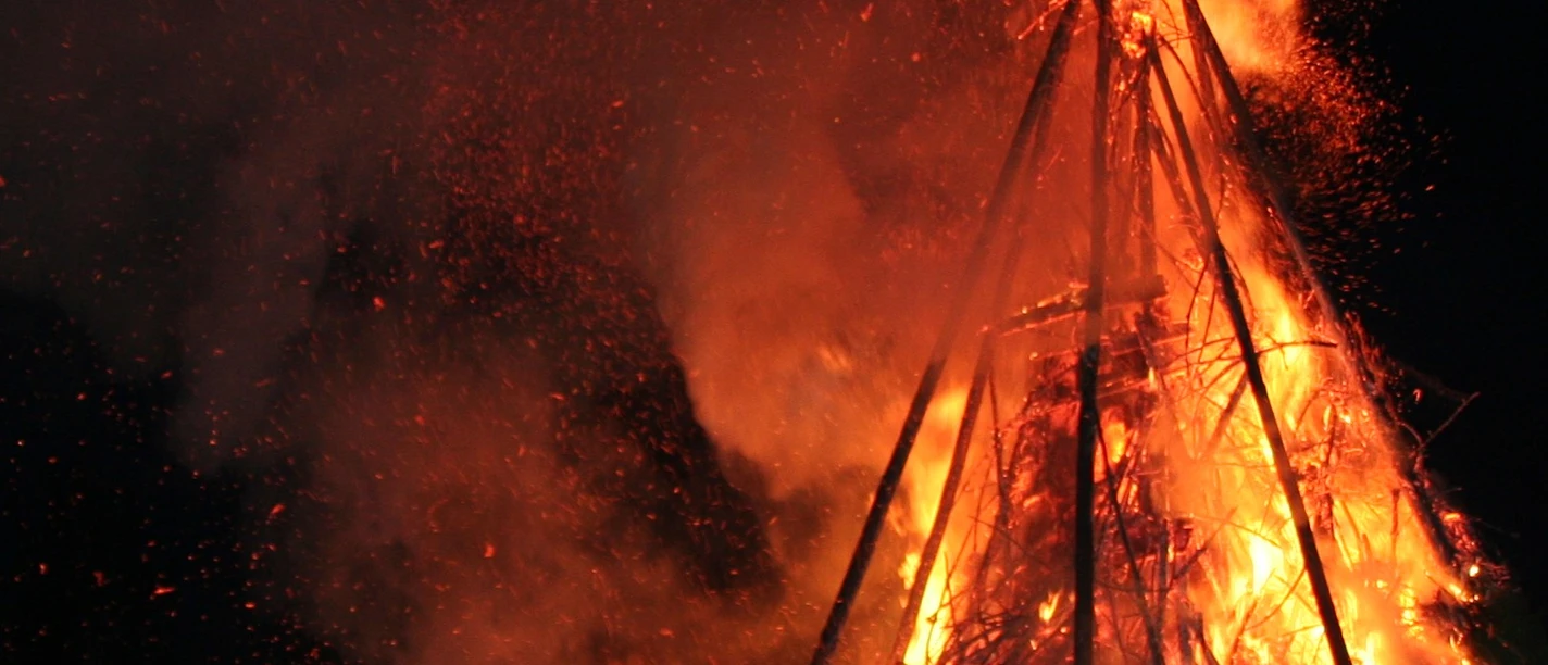 Osterfeuer in Tanne Osterfeuer in Tanne