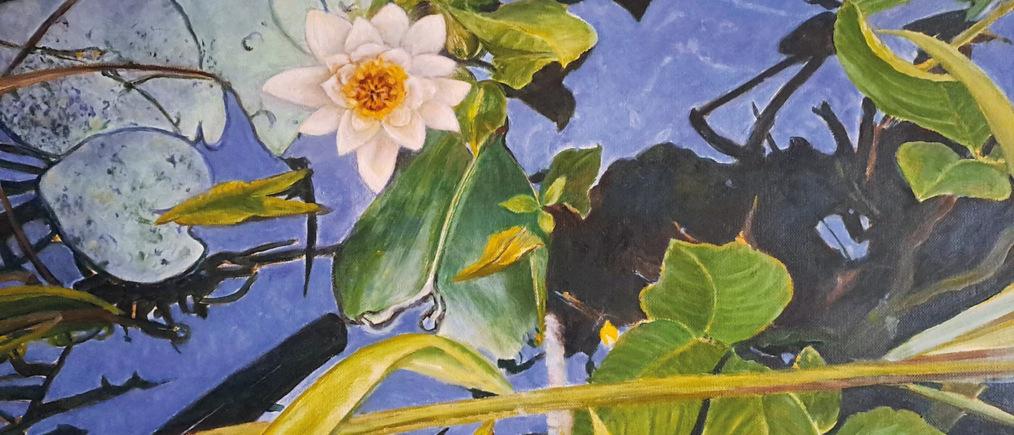 GW_Seerosenteich in Schilksee Öl auf Leinwand 50 x 70.jpg