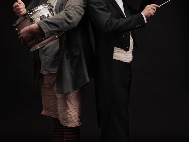 Clown Jeanloup und Dirigent Etienne