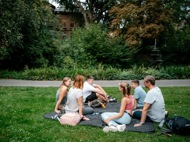 Familie Picknick Stiftsgarten