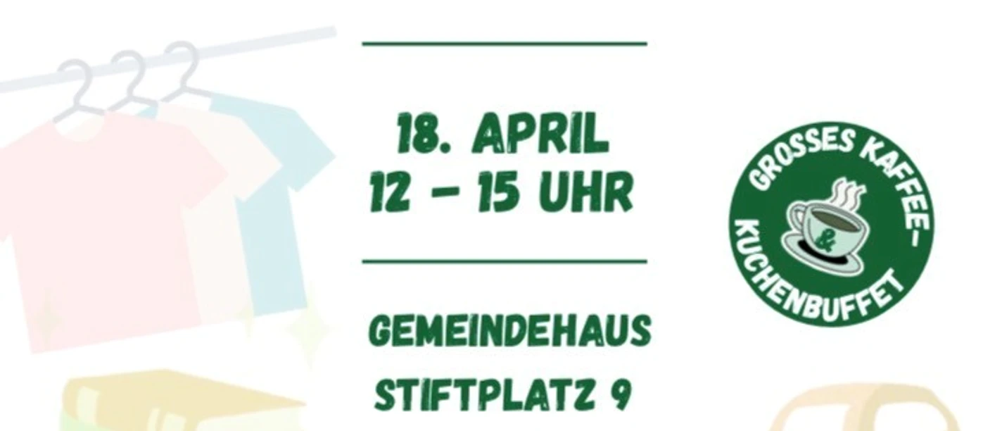 Frühlingsbasar 26.jpg Plakat für den großen Frühlingsbasar mit Tischverkauf und Kuchenbuffet.