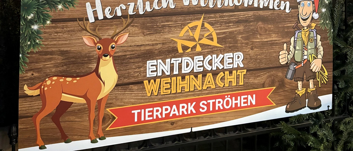Ontdekkerskerst in Dierentuin Ströhen
