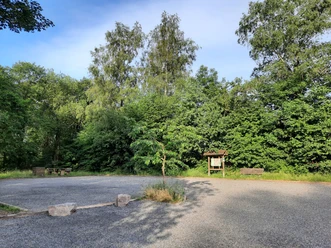 Parkplatz am Ortsausgang von Netphen