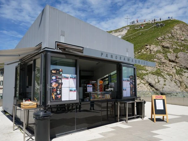 The panorama grill on the Pilatus Kulm The panorama grill on the Pilatus Kulm