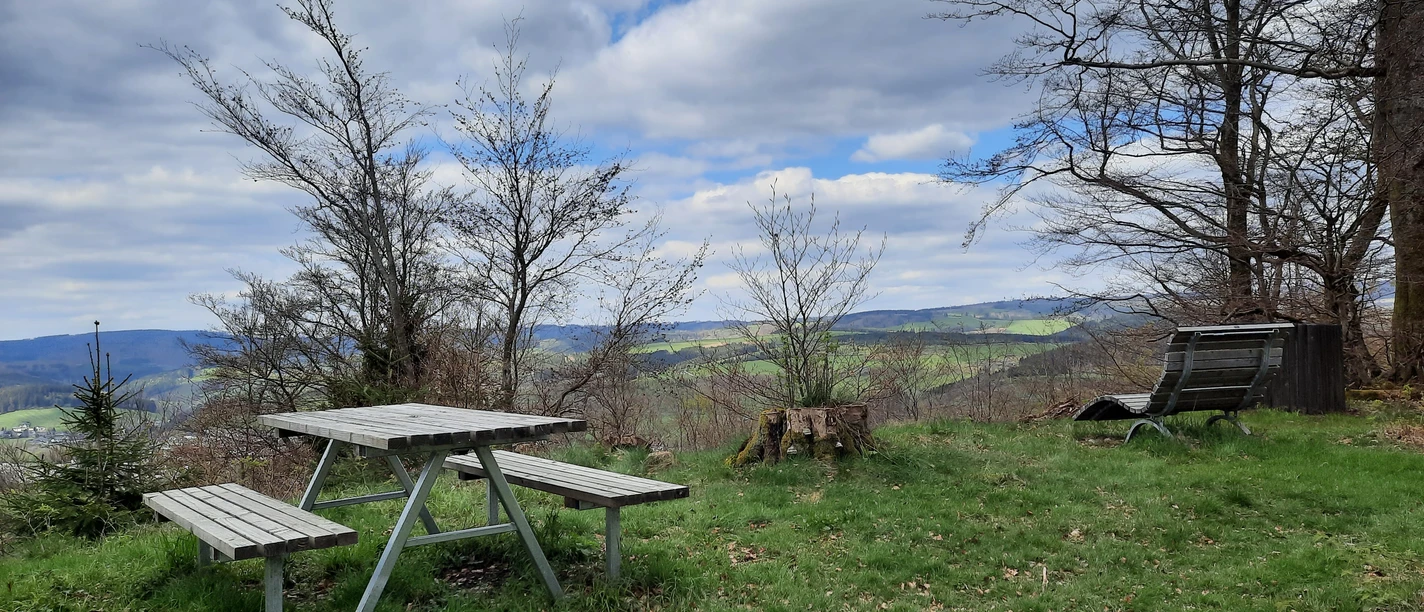 Rasten und dabei die Fernsicht genießen