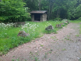 Schutzhütte oberhalb von Laasphe