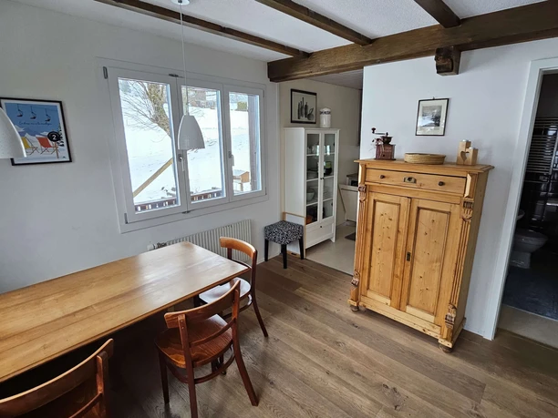 Dining area, kitchen entrance