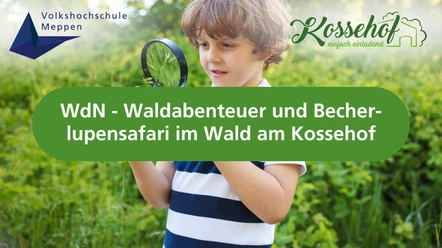 WdN - Waldabenteuer und Becher-lupensafari im Wald am Kossehof