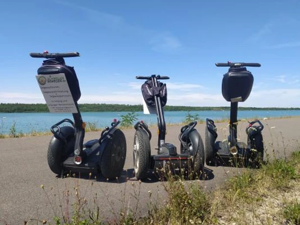 Stilleben eines Segway am Störmthaler See