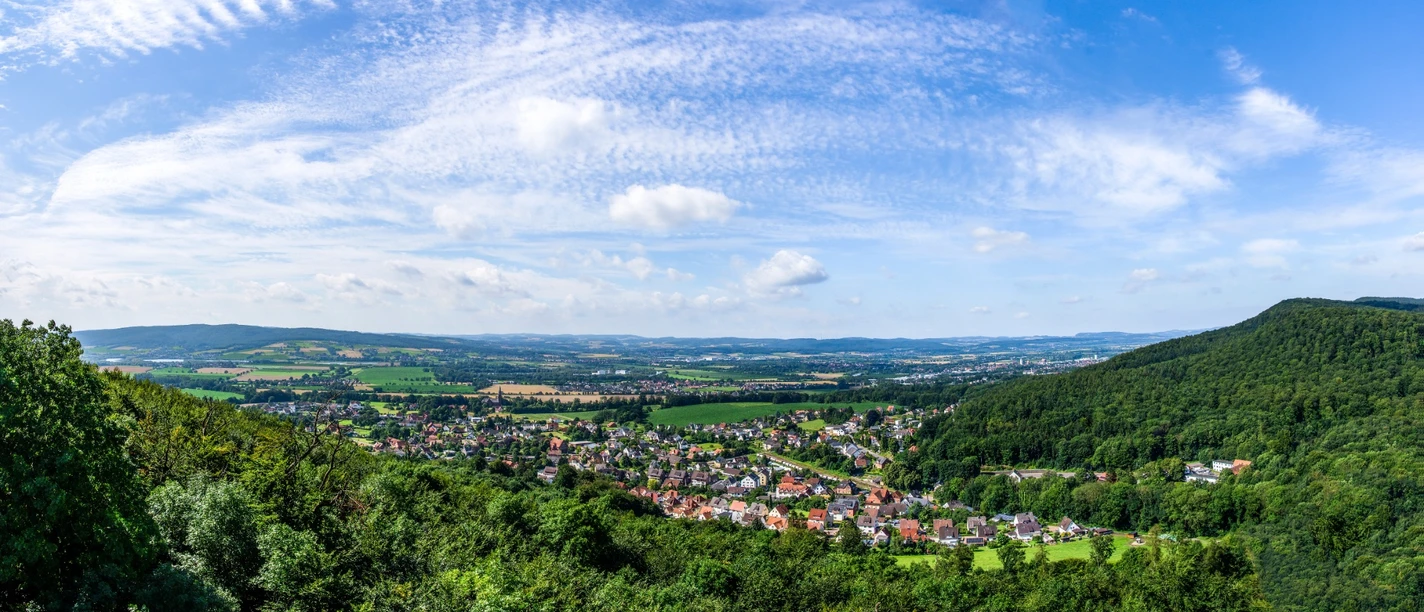 Blick auf Steinbergen