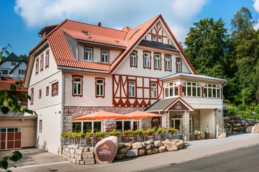 Hotel Villa Bodeblick Schierke Das Hotel Villa Bodeblick Schierke im klassischen Hotellook des Harzes.