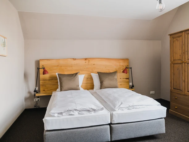Hotel Villa Bodeblick Schierke - Studio Schlafzimmer Hell und gemütlich ist das Schlafzimmer der Villa Bodeblick.