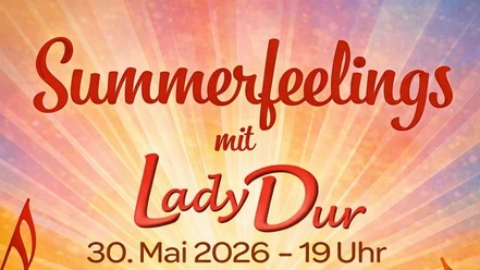 image2.jpeg Plakat Summerfeelings mit Lady Dur, Strandmotiv, 30. Mai 2026, Aula SHS