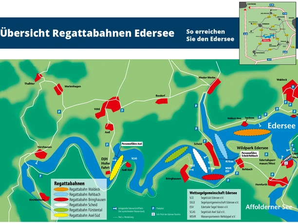 Segelregatta Übersichtskarte