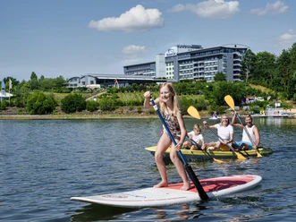 Wassersport Talsperre Zeulenroda Familie