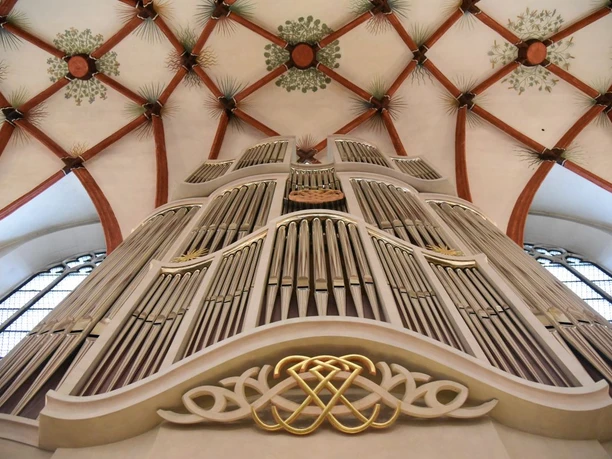 Bach-Orgel Thomaskirche Leipzig Blick auf das Prospekt der Bach-Orgel in der Thomaskirche Leipzig