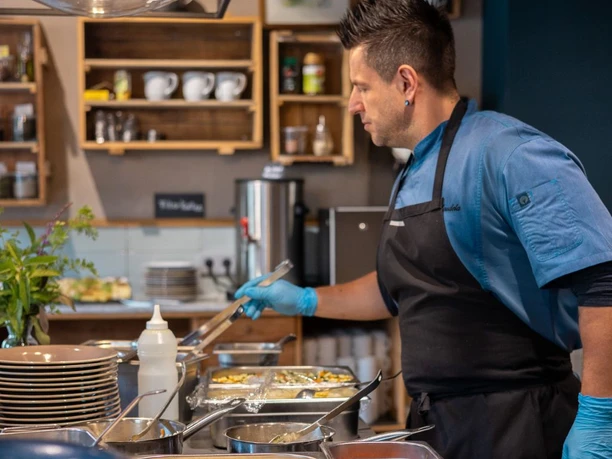 Live-Cooking im Restaurant StrandGut