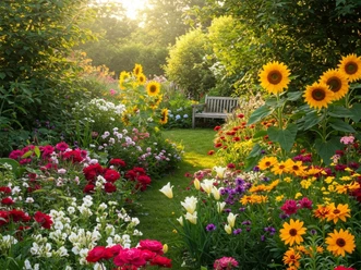 Assorted,Flower,In,The,Beautiful,Garden Assorted,Flower,In,The,Beautiful,Garden