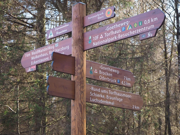 Einstieg in die Rundwanderung über den Goetheweg