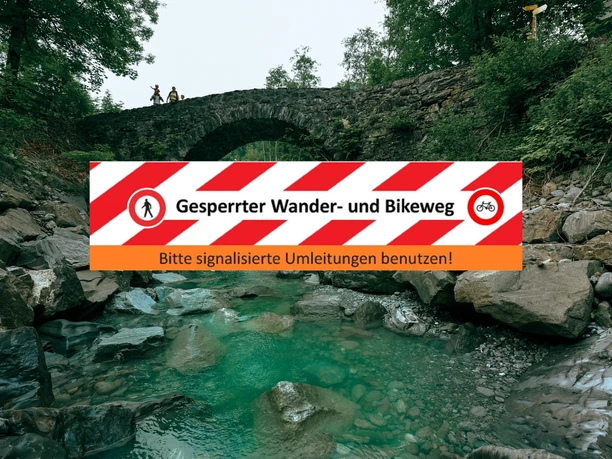 Bitte signalisierte Umleitung benutzen