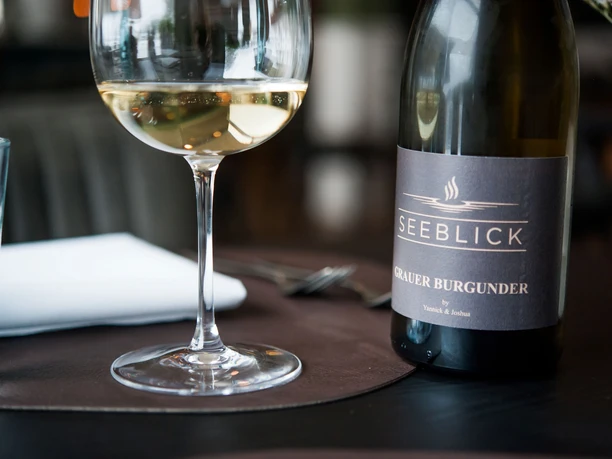 Edle Weine im Seeblick Restaurant