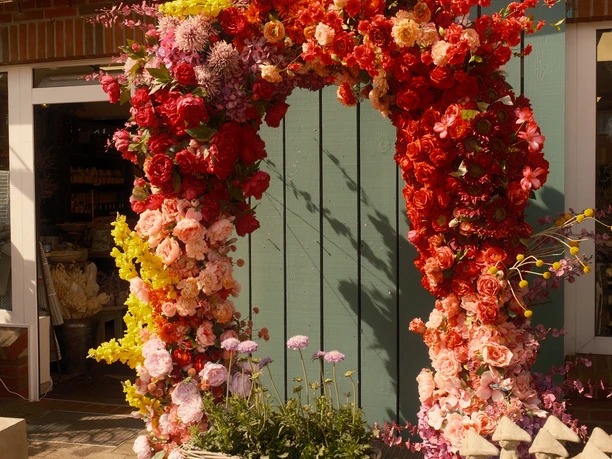 Blumeninstallation bei Blumen Hansen