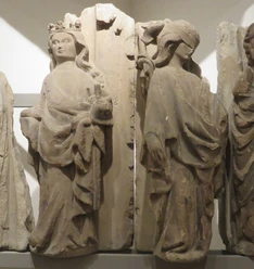 Ecclesia und Synagoge vom Brautportal der Marienkirche Sandstein, frühes 14. Jahrhundert © Museumsquartier Osnabrück