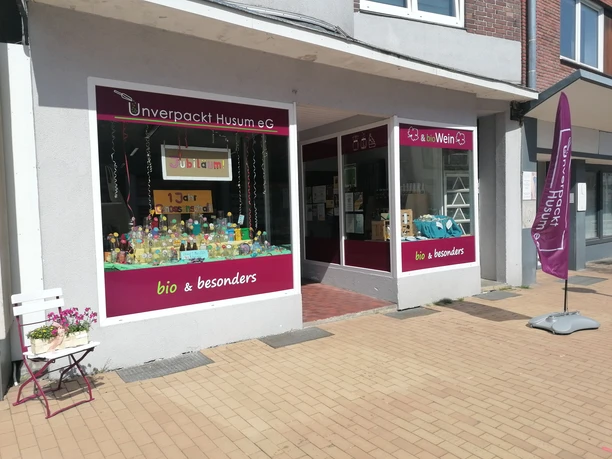 Ladenfront Unverpackt Husum, Norderstraße 25