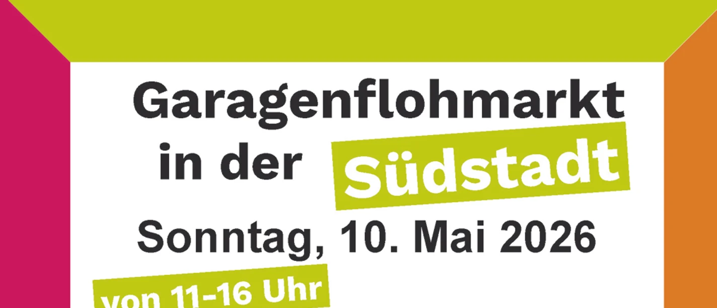 Flyer Garagenflohmarkt 2026 Südstadt Braunschweig