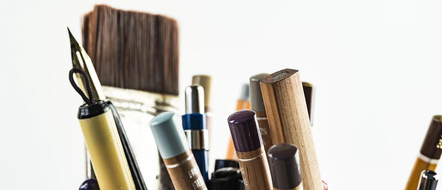 Draw | Example image Stifte und Pinsel