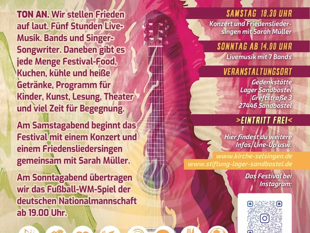 Flyer Peace Festival back page
