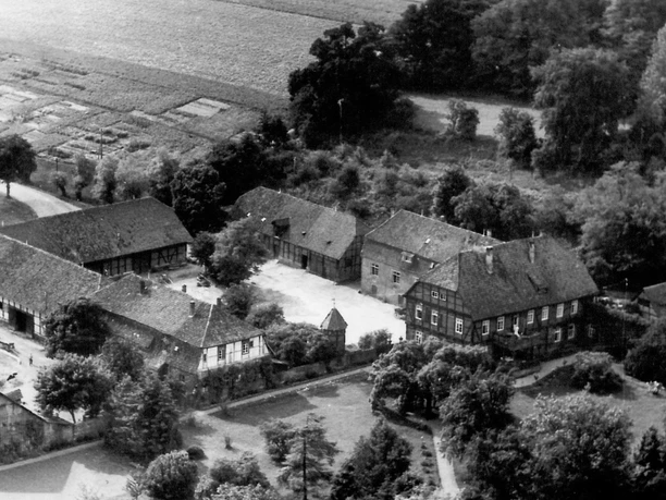 Dankersen - Luftbild um 1960, Foto Ditfurth