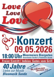 40 Jahre Blasmusik Sande Plakat 40 Jahre Blasmusik Sande