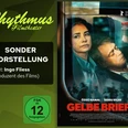 Filmplakat Gelbe Briefe, Frau und Mann im Zugabteil, Sondervorstellung mit Ingo Fliess