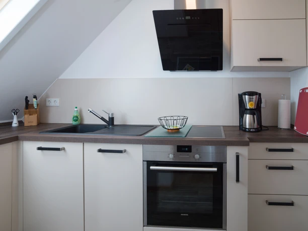 Küche in der Ferienwohnung Breiterwaldbnlick