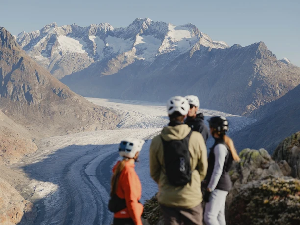 Aussicht auf den Aletsch Gletscher