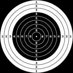 Luftgewehr Schießscheibe