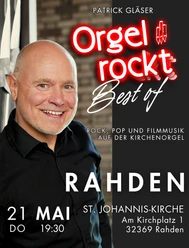 260521-OR Best of_online.png Porträt von Patrick Gläser, Ankündigung „Orgel rockt – Best of“ in Rahden am 21. Mai