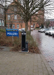 Radservicestation Schwarzenbek (Polizeistation) Die Radservicestation in Schwarzenbek an der Polizeistation.