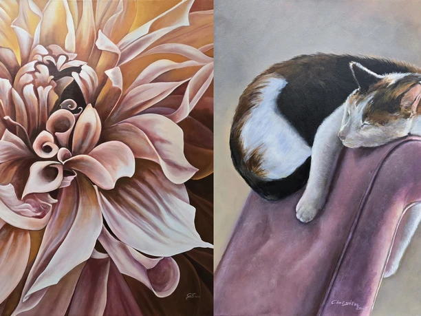 Motive von Christin Wiegmann zur Ausstellung der Rahdener Farbkleckse