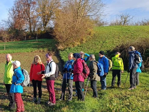 Wandergruppe im Grünen