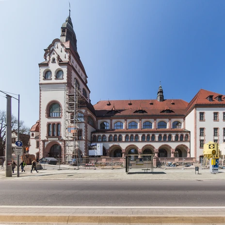 Außenansicht der KONGRESSHALLE am Zoo Leipzig während der Bauphase | Leipzig Convention Bureau Außenansicht der KONGRESSHALLE am Zoo Leipzig als Baustelle – präsentiert vom Leipzig Convention Bureau