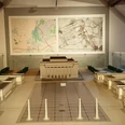 Ausstellung_Neuzeit_Salder_HD_16zu9.jpg Architekturmodell der Stadt Salzgitter vor großen Bauplänen im Museum.