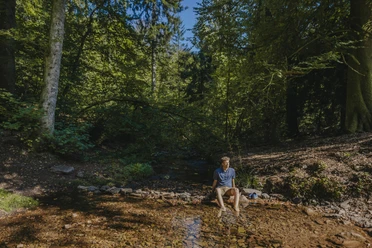 Erfrischungspause auf dem Zwei-Täler-Weg